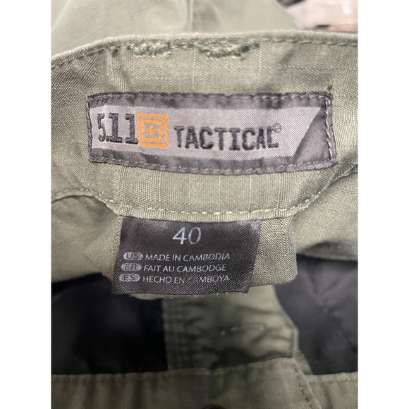 5.11 Tactical Shorts‎ Men 40 Green Taclite Pro Ripstop Action Band Cargo Utility - Picture 12 of 16